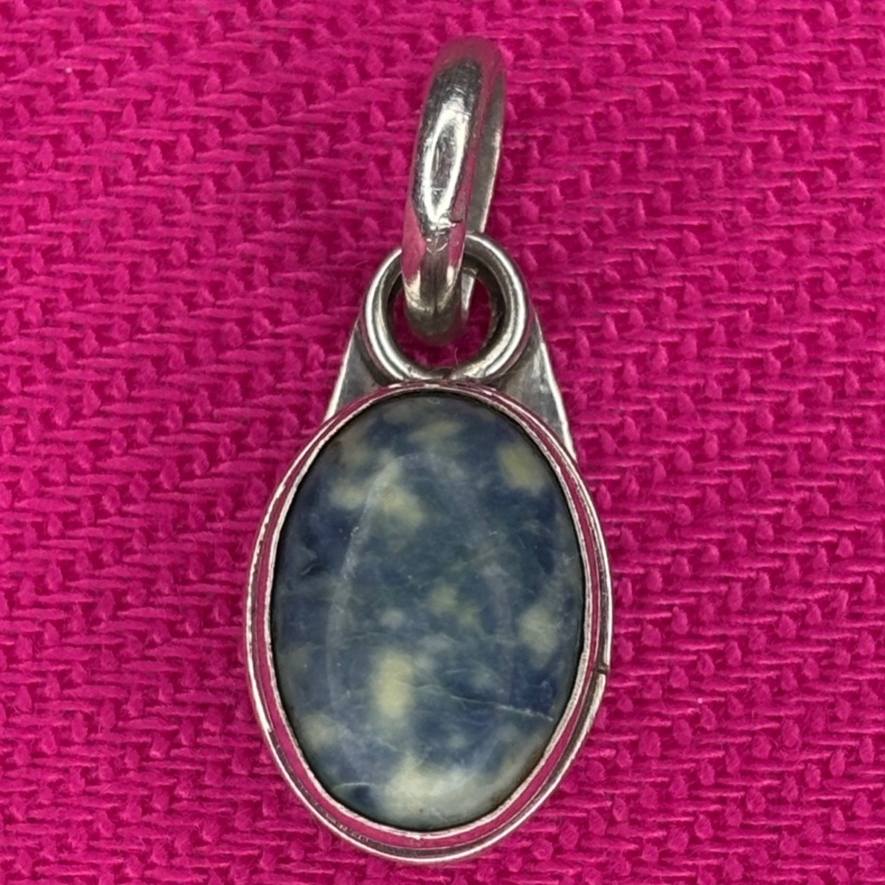 925 Silver and Blue Pendant